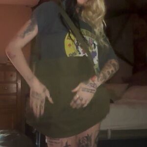 Chic Olive Green Tote Bag